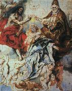 Jacob Jordaens The Coronation of The Virgin by the Holy Trinity painting